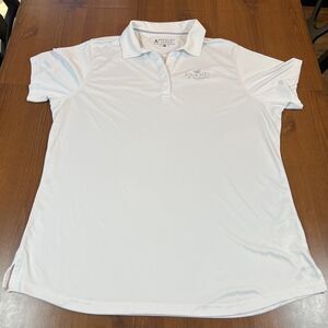 Bermuda Sands Polo Shirt Womens 2XL White Journey Pechanga Golf Performance Logo